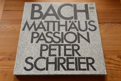 ETERNA 725113-115 BACH  St. MATTHEW Matthäus Passion  PETER SCHREIER 3 LP box