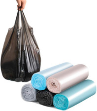 Trash Bags 5 Rolls/100 Counts Small Garbage Bags for Office Kitchen Bedroom