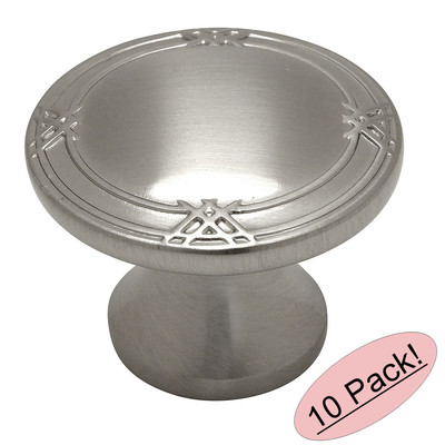 *10 Pack* Cosmas Cabinet Hardware Satin Nickel Cabinet Knobs #9462SN