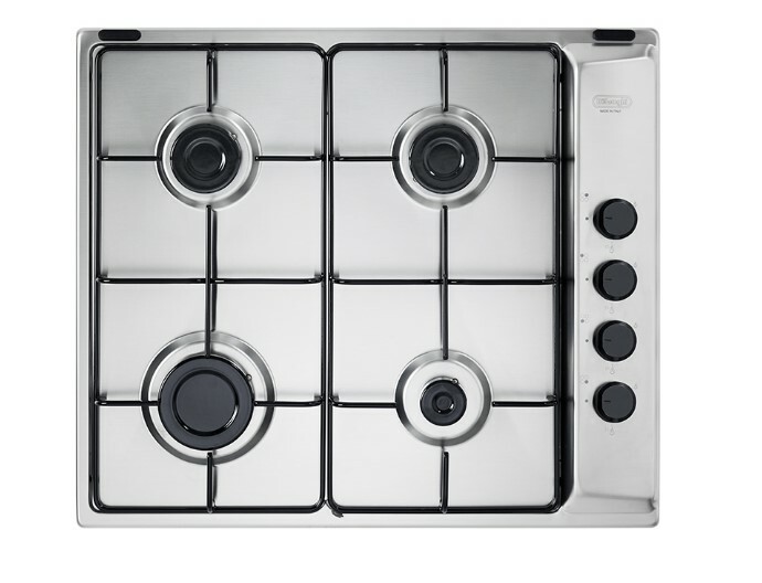 DELONGHI FLI46ASV PIANO COTTURA 4 BRUCIATORI 60CM ACCIAIO INOX