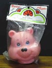 Bear Babies Plastic Blue Bear Doll Head - Darice Craft Supplies - 1984 Vintage
