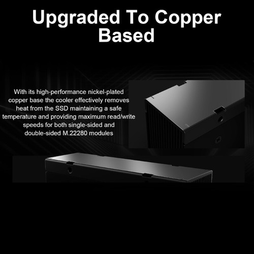 Maintain Stable Operating Temperatures M.2 2280 SSD Heatsinks Metal Base - Photo 5/8