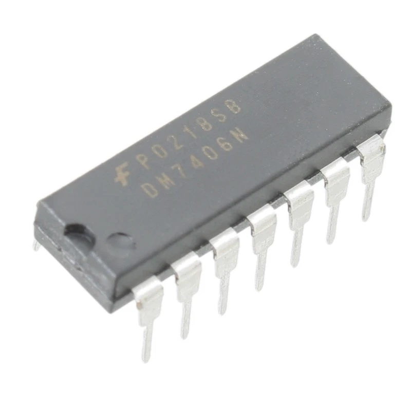 5x SN7406N Treiber 6-fach invertierend DIP14 von Texas Instruments