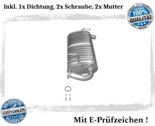 Endschalldampfer für Suzuki Jimny 1.3 82/86PS ab Bj.08.04 Auspuff Dichtung