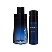 Kit Malbec Bleu: Deodorant Cologne 100ml  Body Spray 100ml - o Boticario