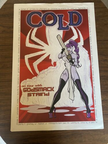 Cold Godsmack Static X Tour Poster Jason Harter  - Picture 1 of 5