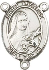 St. Therese of Lisieux Center Piece ONLY - Choose Metal Make Your Rosary