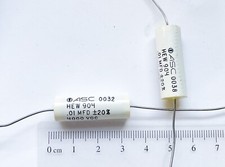 ASC .01 MFD .01 uF 4000VDC Polyester Film Epoxy Capacitor x2
