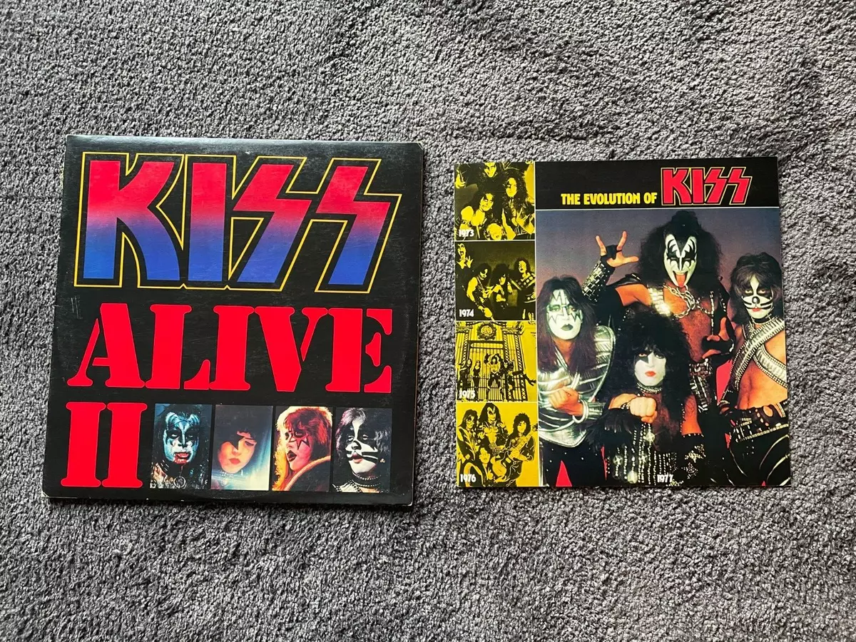 KISS Alive II Vinyl CASABLANCA 2 LP gatefold with booklet Evolution of KISS