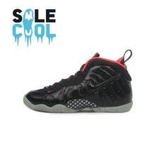 Nike Air Foamposite Pro YZY Black Crimson GS Grade School Shoes 644792-001