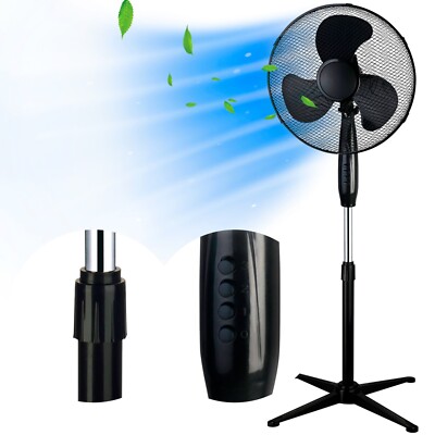Extralink Standventilator Ventilator Windmaschine Luftkühler 45W Schwarz Lüfter