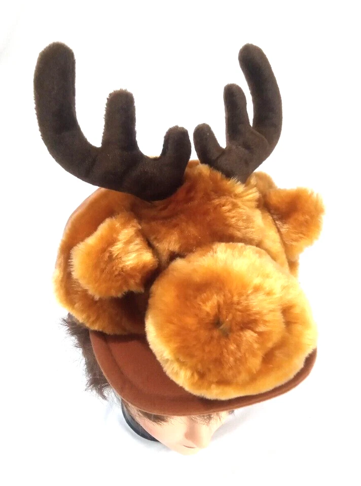 Sombrero de felpa de alce marrón Canadá de Creative Comforts Disfraz Gorra Snapback Foto 3 de 4