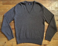 VTG 80s Robert Bruce V-Neck Pullover Sweater, Variegated Brown/Blue, Men  s Md