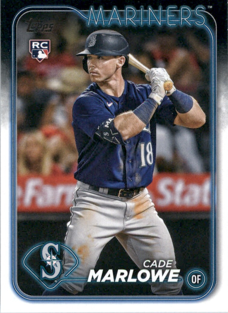 2024 Topps Series 1 Cade Marlowe RC Seattle Mariners #286 Baseball Card