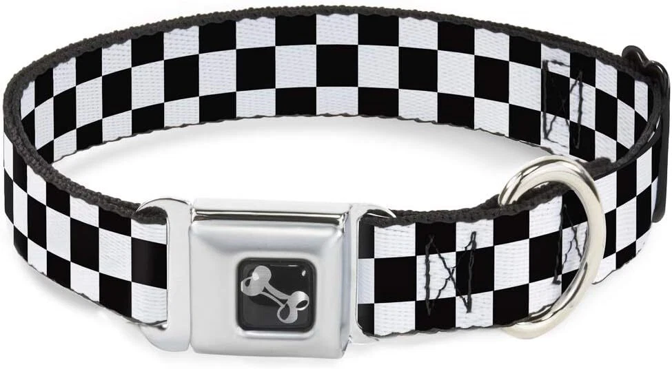 Large Multicolor Animal Collar 15 to 26 Inch Neck Seatbelt Buckle Dog Collar