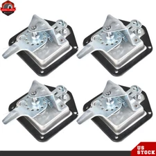 4× T-handle Tool Box Lock RV Door Latch with Two Keys Stainless Steel Polish