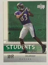 2002 Upper Deck Honor Roll #SGW-10 Ron Johnson Baltimore Ravens