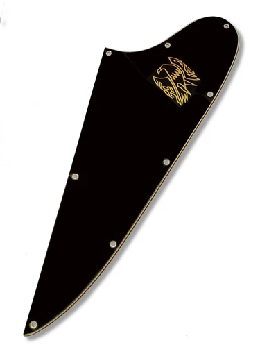 5 Ply Black/Cream Pickguard for Epiphone Bonamassa Firebird + Decal MADE IN USA
