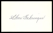 Charles Gehringer Baseball Signed Auto Autograph Index Card No COA *d11