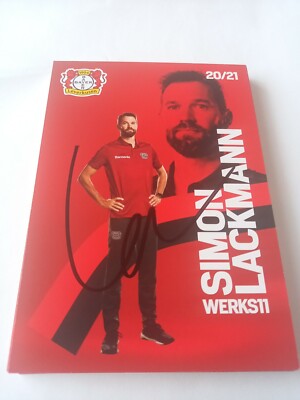 Signierte AK Simon Lackmann Bayer Leverkusen NEU