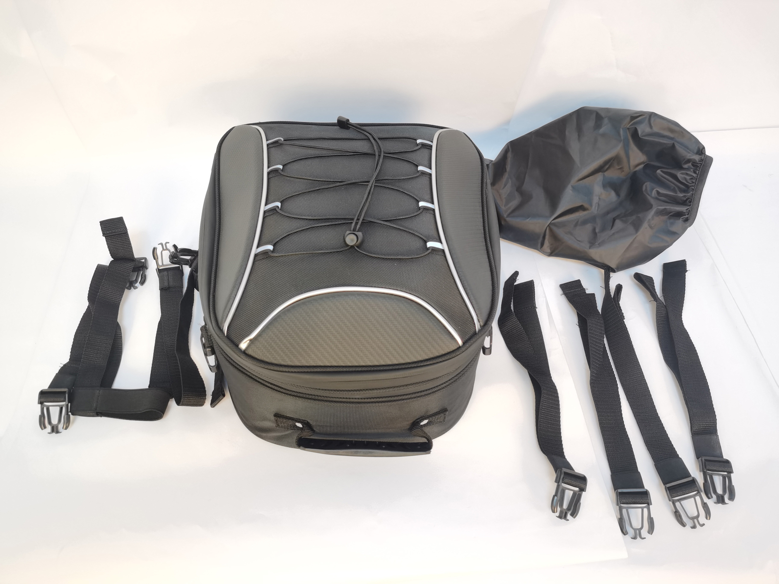 Rear Seat Helmet Bag Luggage Storage Backpack For Harley Dyna Road Street Glide