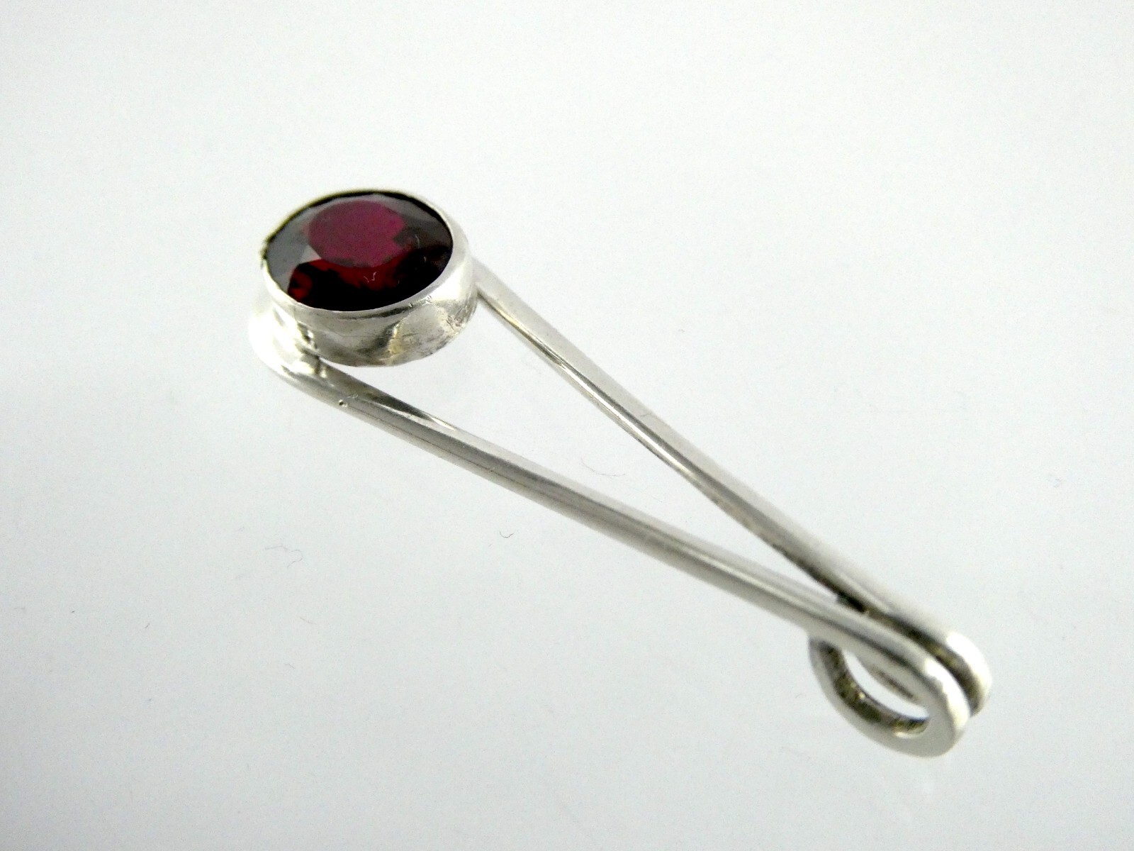 Sterling Silver Oval Cut Ruby Teardrop Shape Slid… - image 3