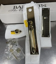 Baldwin 6540-003-FD San Diego Full DUMMY Knob Set - 003 Polished Brass