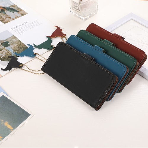 Phone Case For iPhone 16 15 Pro Max 14 13 12 Flip Wallet Genuine Leather Cover - Picture 2 of 39
