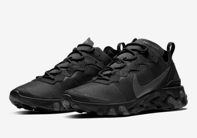 Size 7 - Nike React Element 55 Triple Black 2018 for sale online | eBay