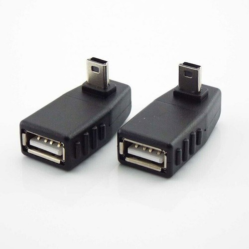 Mini USB 5pin Male To Female 90 Degree Angle Converter Connector Data Sync OTG - 第 4/17 張圖片