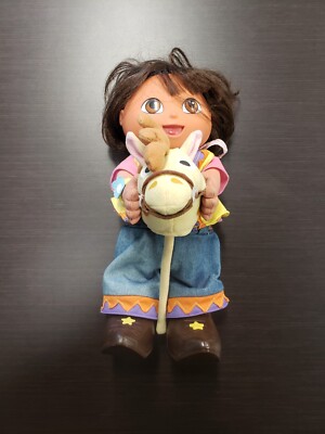 2002 Fisher Price Dora the Explorer Cowgirl Stick Horse For Parts
