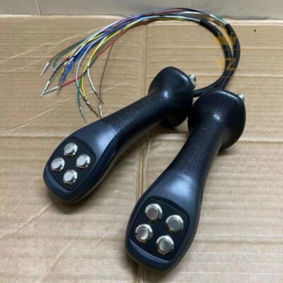 4-Button Grab Handle Wheel Excavator Modified Wood Grab Iron Grab Control Lever