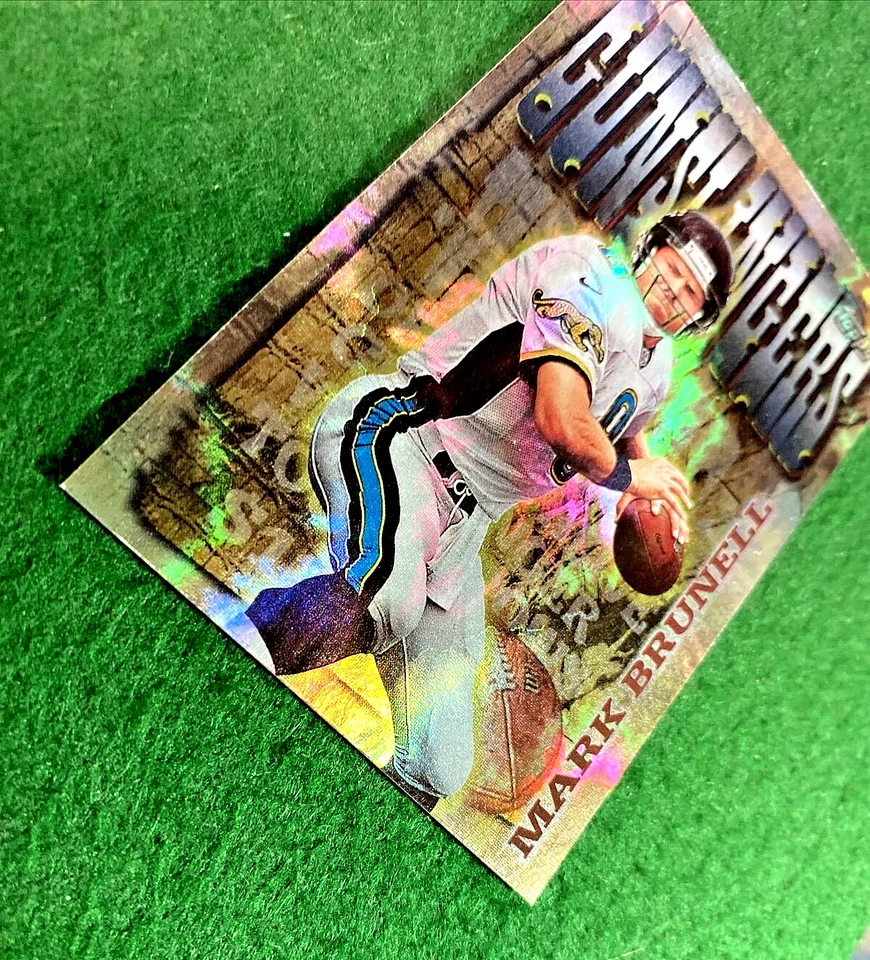 1998 Topps #7 Gunslingers Mark Brunell Jacksonville Jaguars - Image 3 of 4
