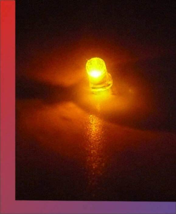 10 x LED 3mm ORANGE flicker flacker flackern Kerze Kerzenlicht Feuer