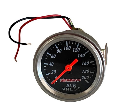 airmaxxx Manual Air Ride Valve 3 Position 1/4 Hose Toggle Single Needle Gauge - Bild 19 von 24