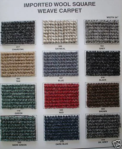 КОМПЛЕКТ КОВРОВ MERCEDES BENZ W121 190SL 1955-1963 НЕМЕЦКОЕ ОРИГИНАЛЬНОЕ КВАДРАТНОЕ ПЛЕТЕНИЕ 14 шт. - Изображение 3 из 4