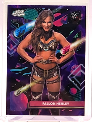 2026 Topps Cosmic Chrome WWE Fallon Henley Purple Nebula Refractor /150