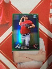 2016 Bowman Chrome Base Green Refractor Michael Soroka /99