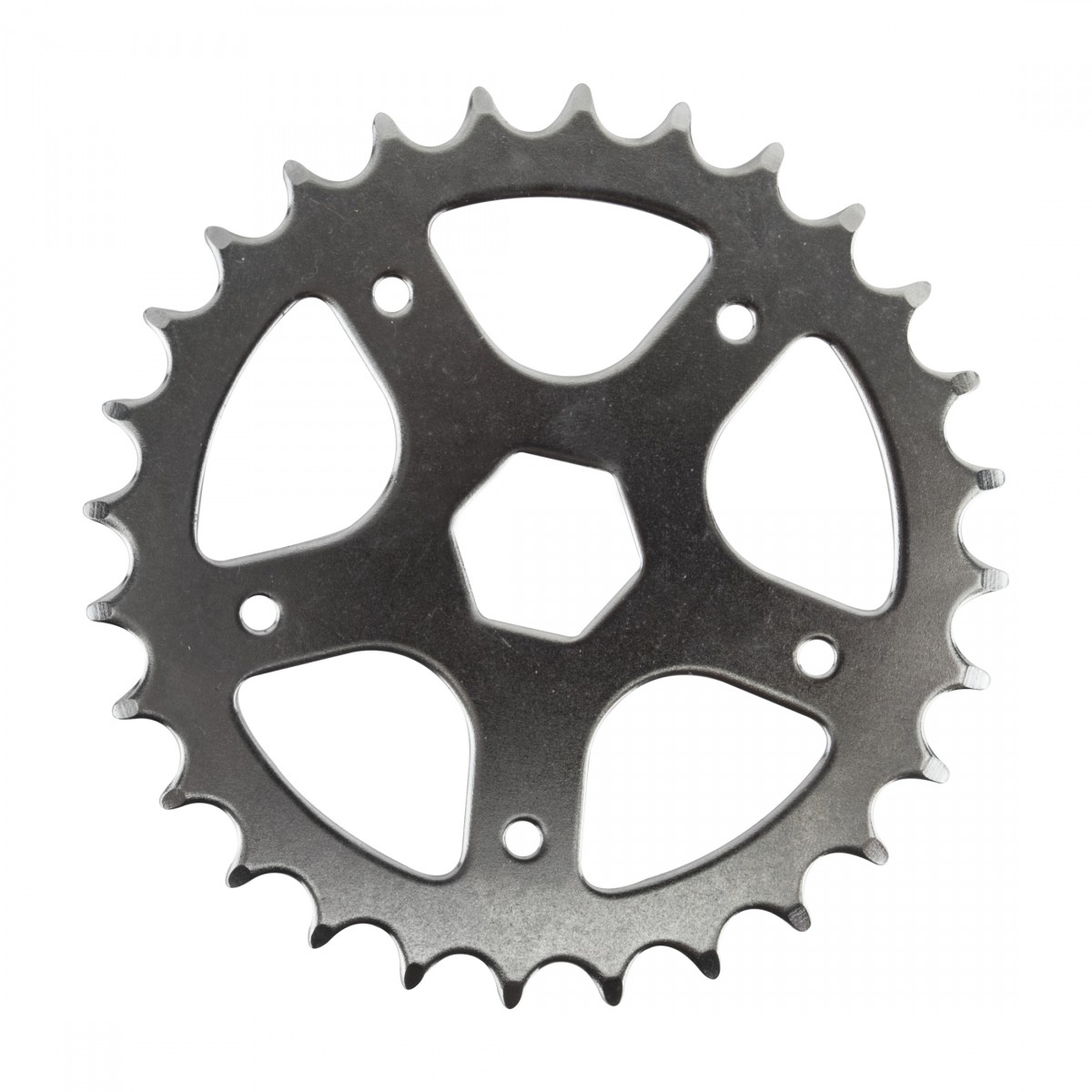 Sunlite 28T Steel Bike Chainring for BMX Mini Hex Cranksets - Chrome Finish 3090₽