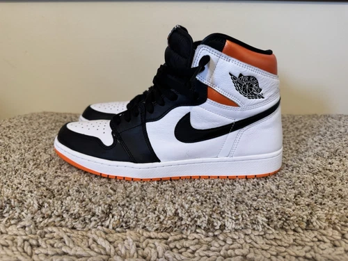 Nike Air Jordan 1 Retro High OG, 555088-180, Electro Orange/Black, Men's Size 13