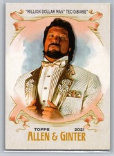 2021 Topps Heritage WWE Ted DiBiase #AG15 Allen Ginter Insert Million Dollar Man