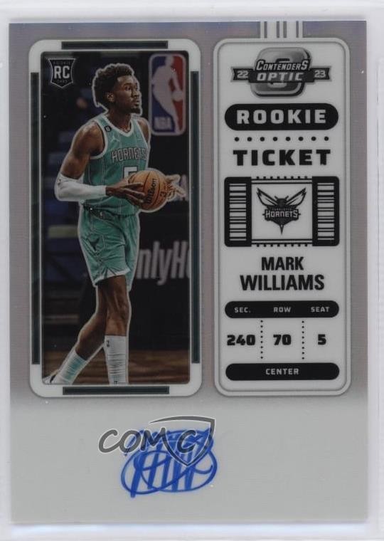 2022-23 Panini Contenders Optic Ticket Mark Williams #134 Rookie Auto RC 14md