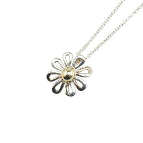 Tiffany & Co Paloma Picasso Daisy Necklace in Sterling Silver for Women SV925 Jewelry Gift