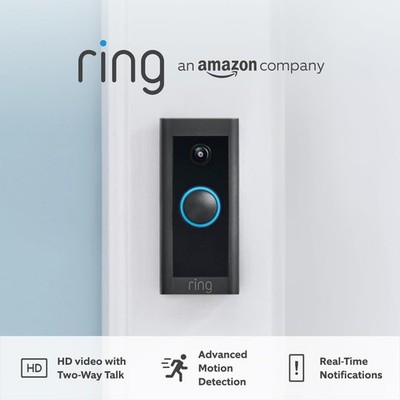 Ring Video Doorbell Wired | Überwachungskamera mit 1080p HD Video,... 