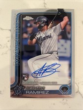 AGUSTIN RAMIREZ ROOKIE AUTO 2025 Topps Chrome Update #RA-AR Marlins