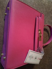 The Statement Bag Vegan Leather  Pink Tote