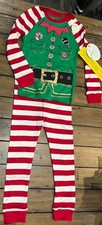 Nwt Boys favorite christmas pajama elf and emoji 4 piece set size 7