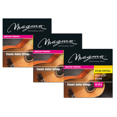 Magma Classical Guitar Strings Normal Tension Special Nylon - Gold Alloy ''Bronze