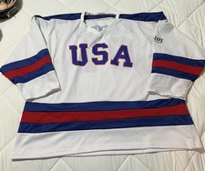 Vintage Miracle On Ice Reproduction Jersey. Team USA 2004