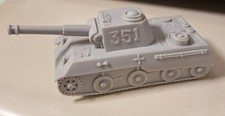 54mm Marx Original German 351 Tank - Battleground/Desert Fox Playsets VGC